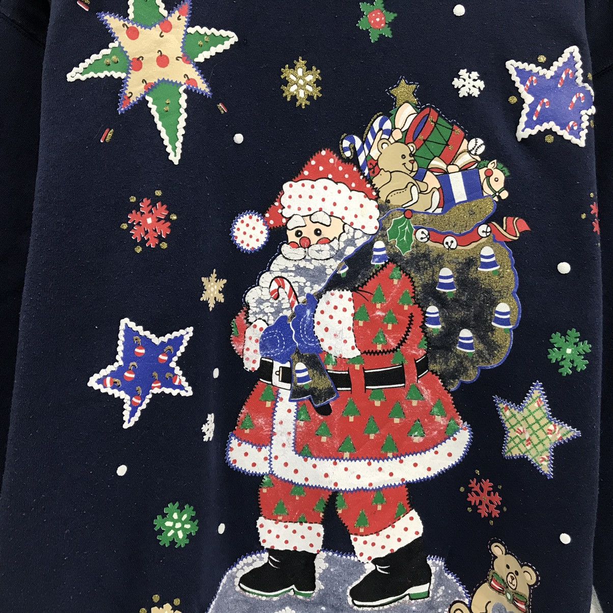 Other × Vintage Vintage Christmas Sweatshirt Big Logo Santa Claus Size US L / EU 52-54 / 3 - 4 Thumbnail