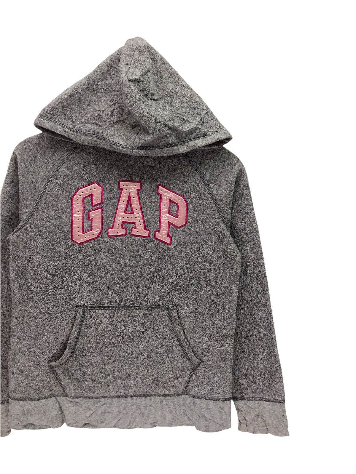 Gap × Japanese Brand × Vintage Vintage Gap Big Logo Spellout Hoodie Size S / US 4 / IT 40 - 4 Thumbnail