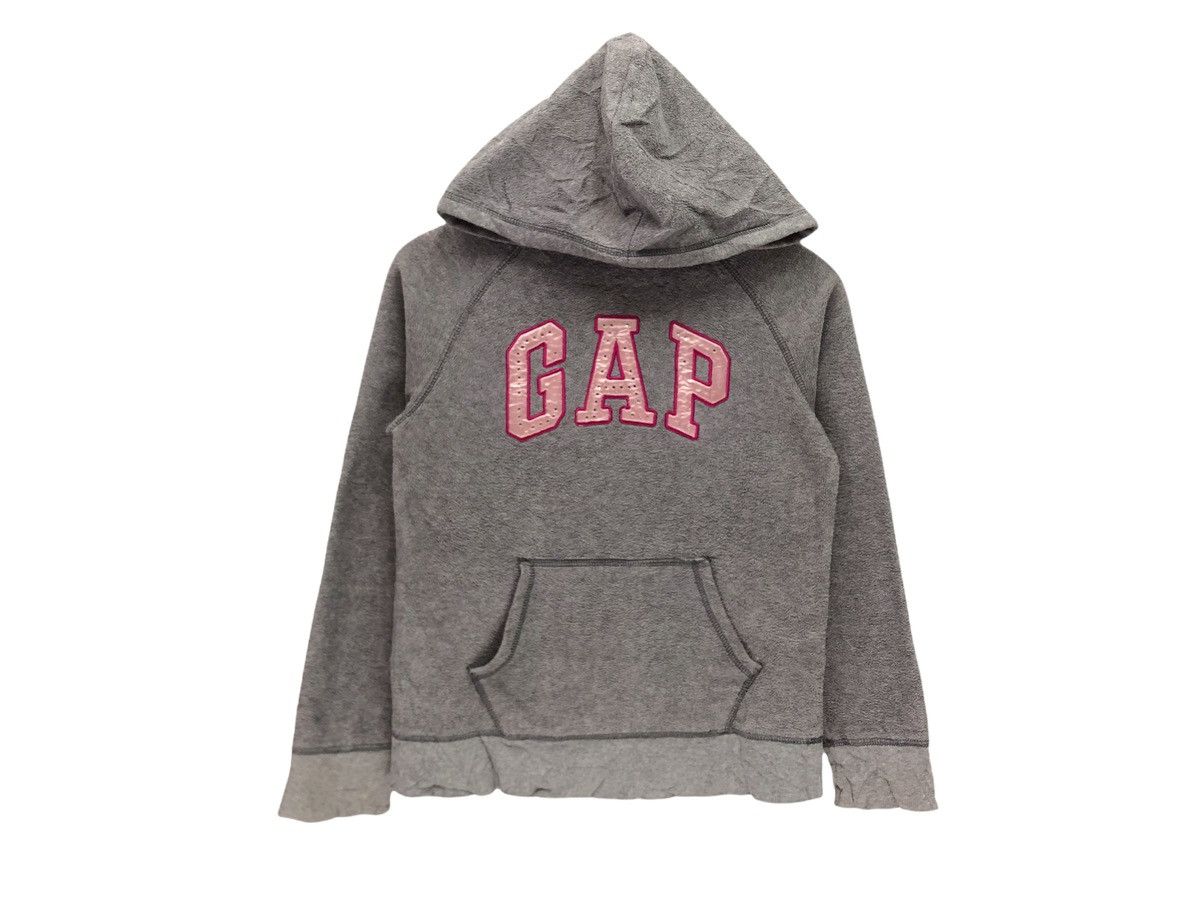 Gap × Japanese Brand × Vintage Vintage Gap Big Logo Spellout Hoodie Size S / US 4 / IT 40 - 1 Thumbnail