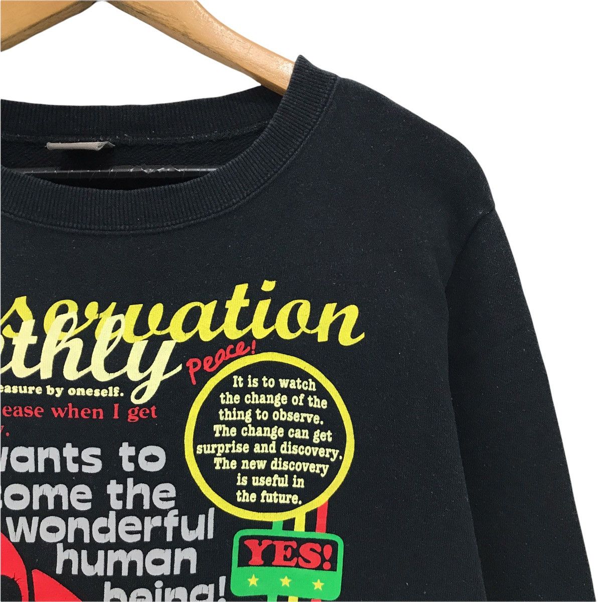 Japanese Brand × Vintage Vintage Peace Mountain Every Day Is Happy Sweatshirt Size US S / EU 44-46 / 1 - 4 Thumbnail