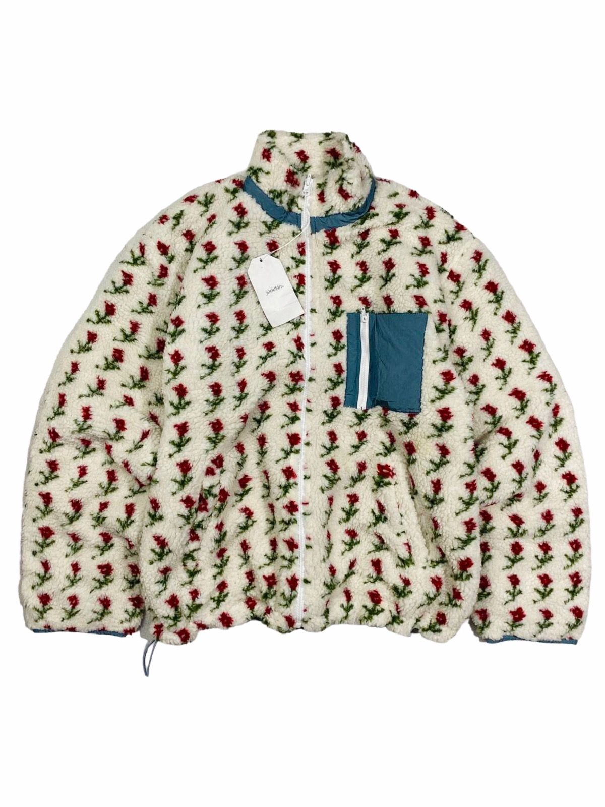 Japanese Brand 2000s Joutique Tokyo - Rose Reversible Sherpa Jacket Size US L / EU 52-54 / 3 - 1 Preview