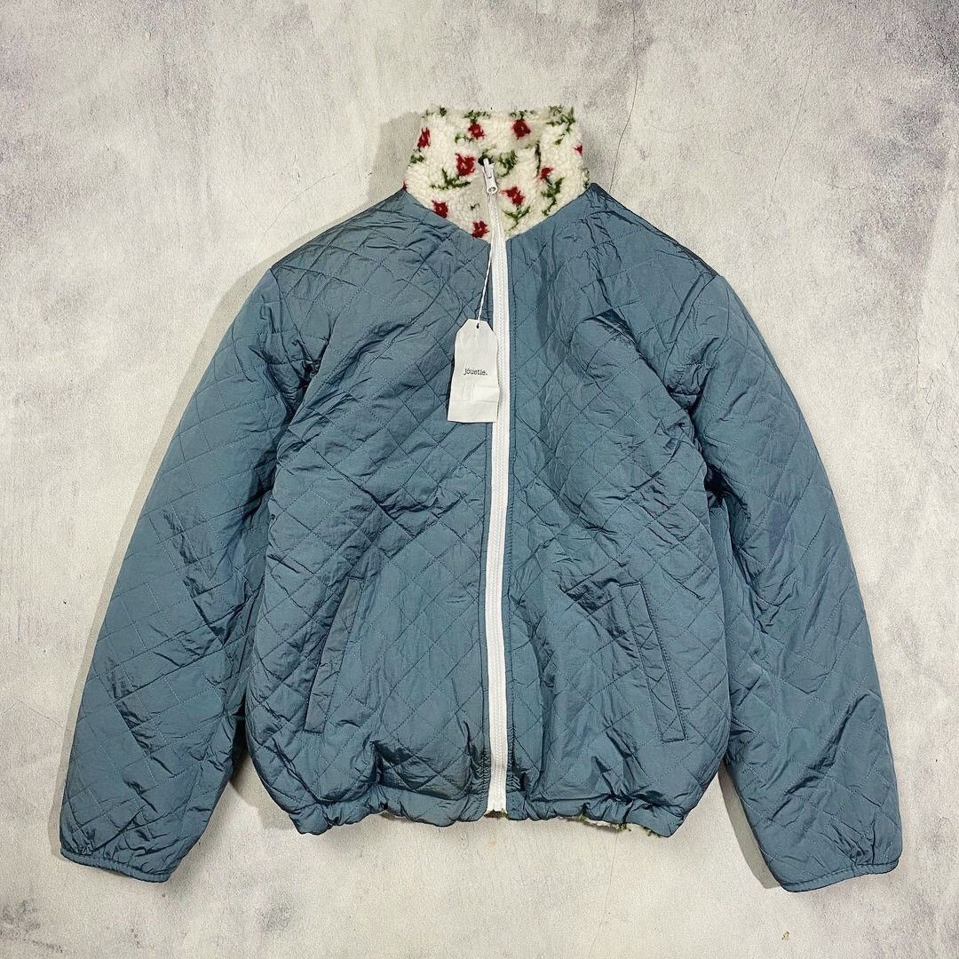 Japanese Brand 2000s Joutique Tokyo - Rose Reversible Sherpa Jacket Size US L / EU 52-54 / 3 - 2 Preview
