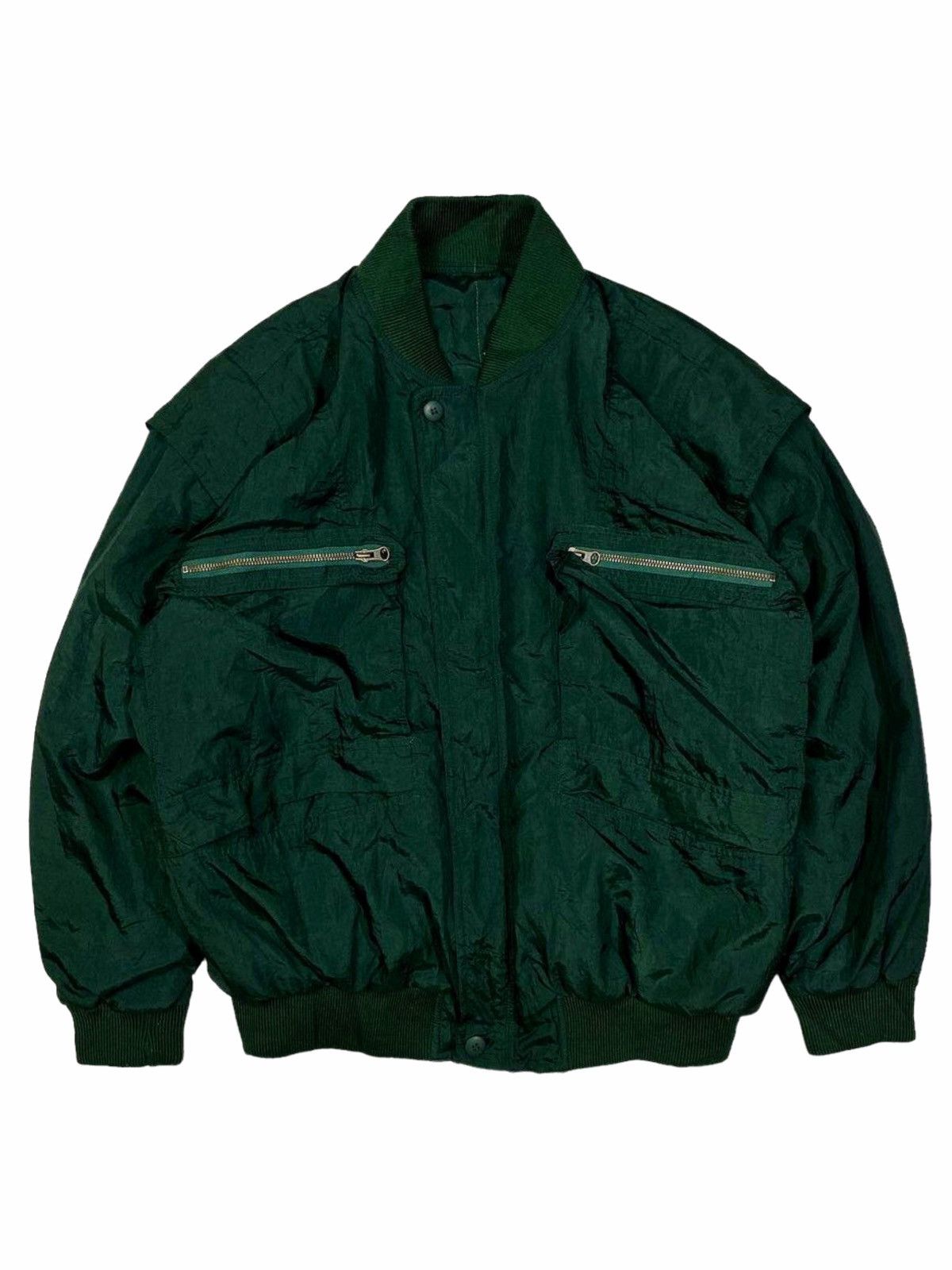 image of 20471120 x Beauty Beast 1980S Sasson Paris - Green Goblin Nylon Jacket, Men's (Size Large)