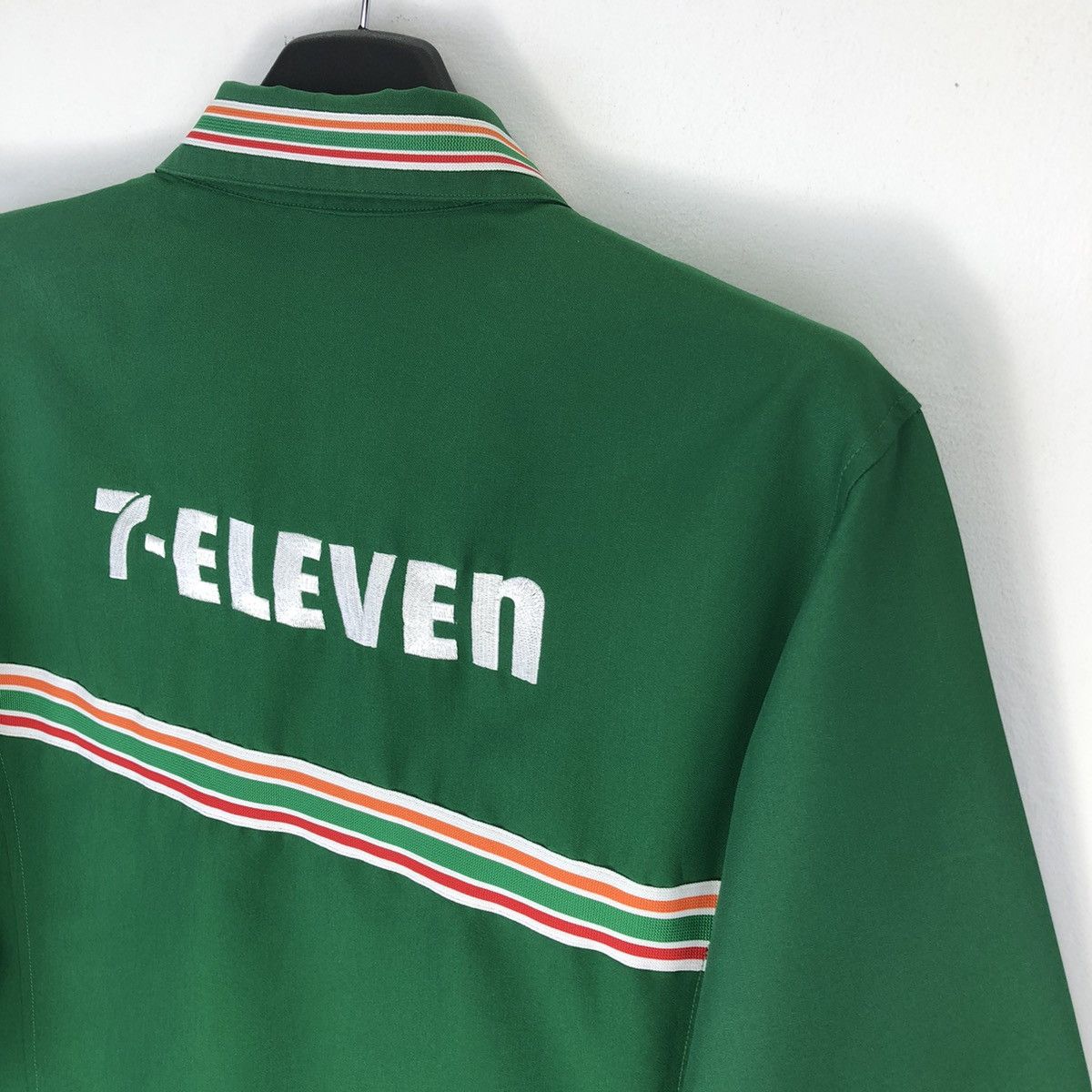 Uniform Wares Vintage 7 ELEVEN Embroidered Logo Work Zipper Jacket Size US L / EU 52-54 / 3 - 5 Thumbnail