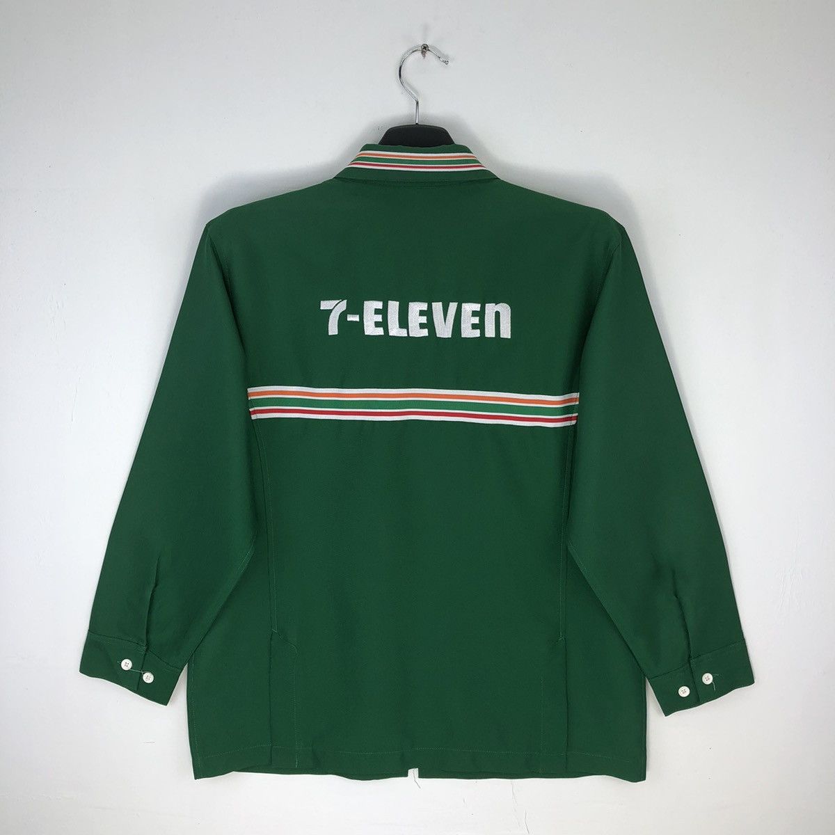 Uniform Wares Vintage 7 ELEVEN Embroidered Logo Work Zipper Jacket Size US L / EU 52-54 / 3 - 4 Thumbnail