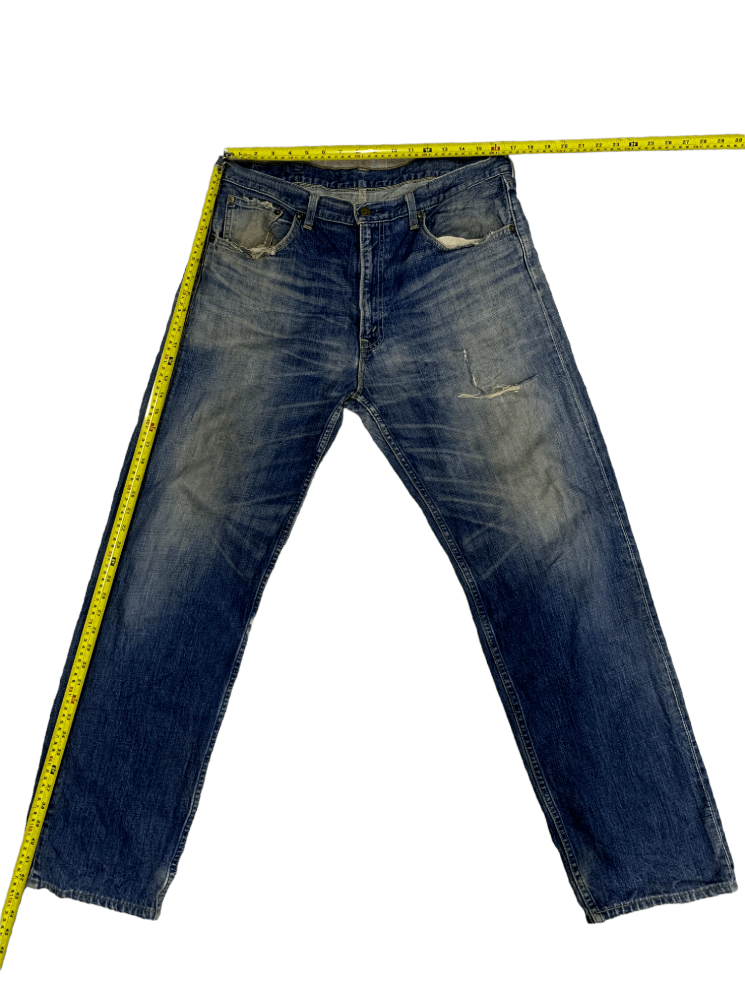 Levi's × Levi's Vintage Clothing Vintage 90s Levis 503 Mud Wash Distressed Baggy Jeans 34x32 Size US 34 / EU 50 - 11 Thumbnail