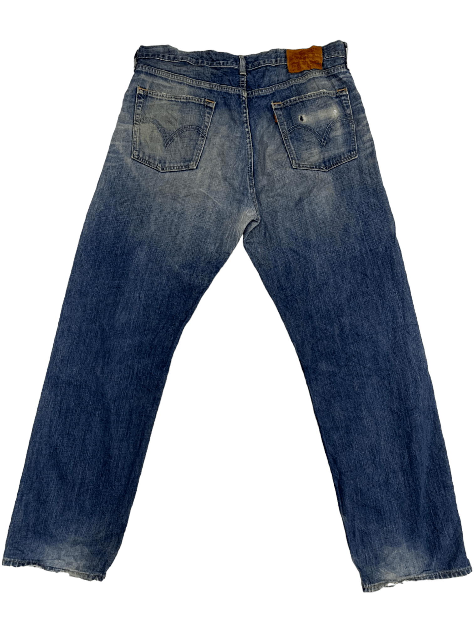 Levi's × Levi's Vintage Clothing Vintage 90s Levis 503 Mud Wash Distressed Baggy Jeans 34x32 Size US 34 / EU 50 - 6 Thumbnail