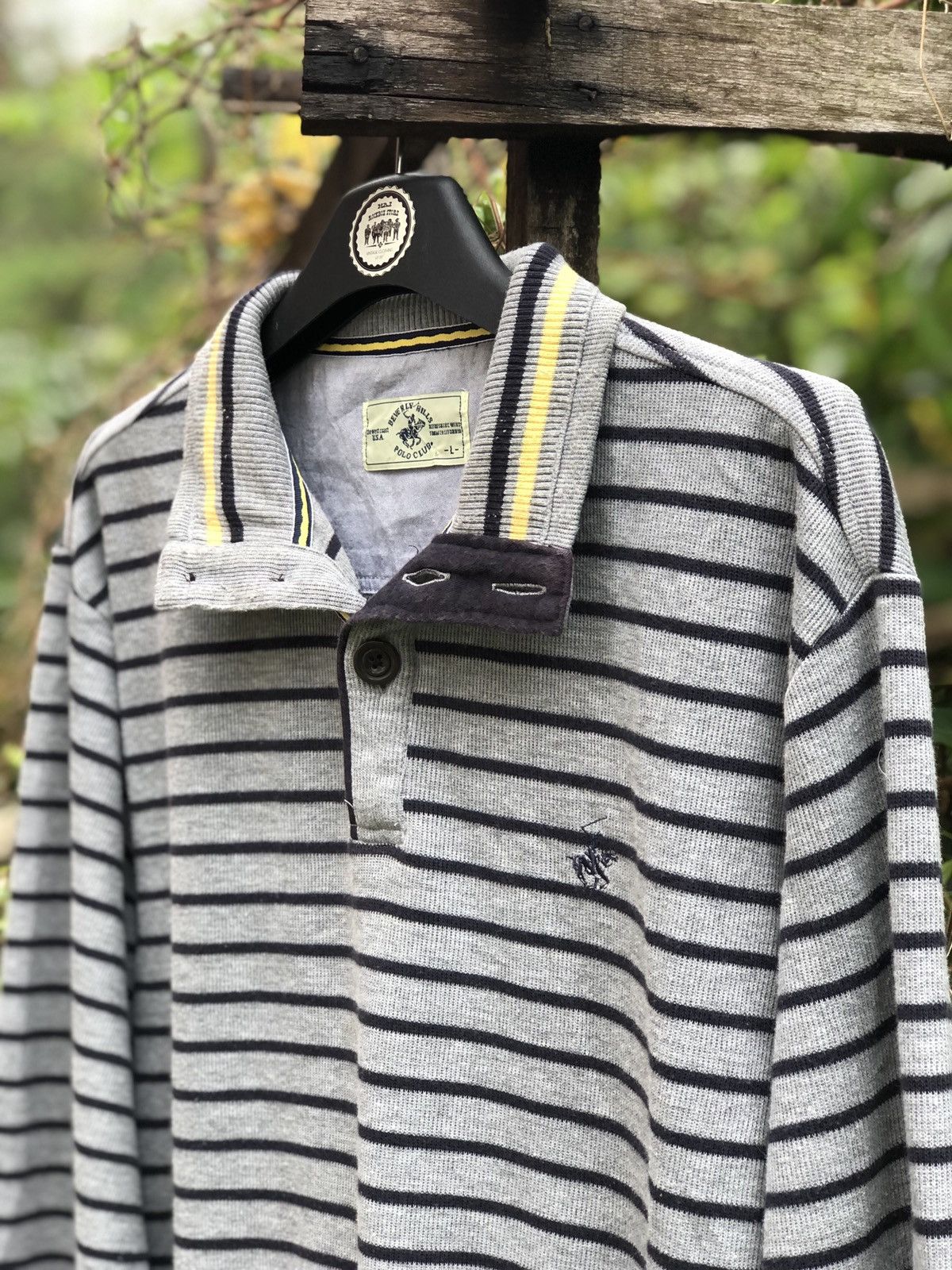 Beverly Hills Polo Club Vintage Beverly Hills Striped Polo Shirt Size US L / EU 52-54 / 3 - 2 Thumbnail