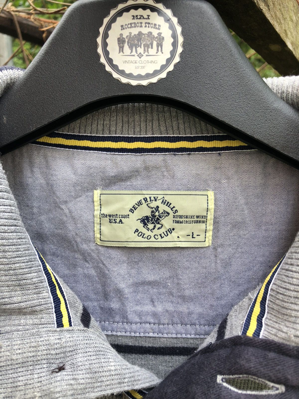Beverly Hills Polo Club Vintage Beverly Hills Striped Polo Shirt Size US L / EU 52-54 / 3 - 10 Thumbnail