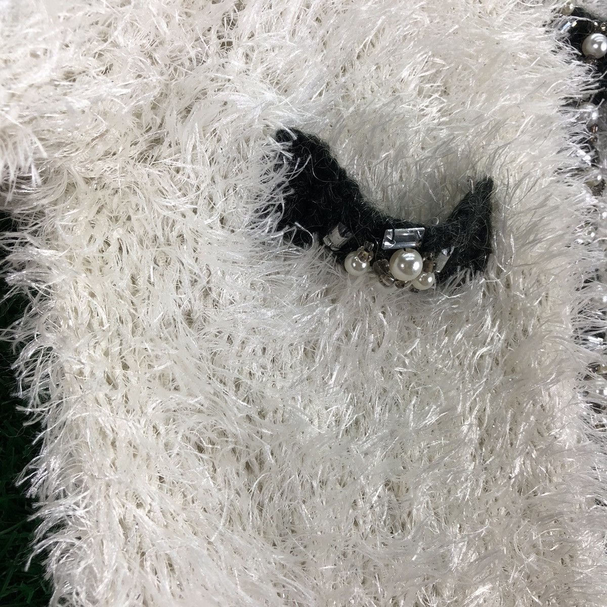 Japanese Brand CECIL McBee Mohair Fur Cardigan Luxury Style For Ladies Size XS / US 0-2 / IT 36-38 - 8 Thumbnail