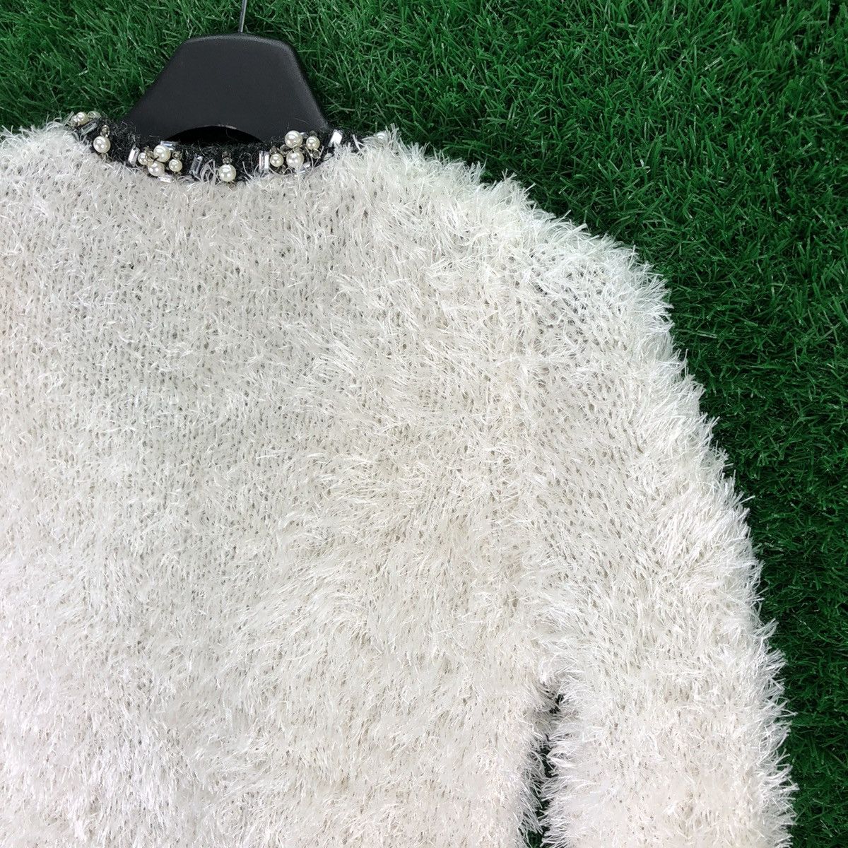Japanese Brand CECIL McBee Mohair Fur Cardigan Luxury Style For Ladies Size XS / US 0-2 / IT 36-38 - 5 Thumbnail