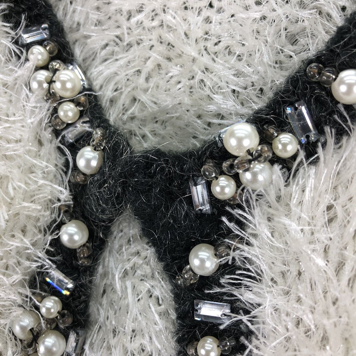 Japanese Brand CECIL McBee Mohair Fur Cardigan Luxury Style For Ladies Size XS / US 0-2 / IT 36-38 - 9 Thumbnail