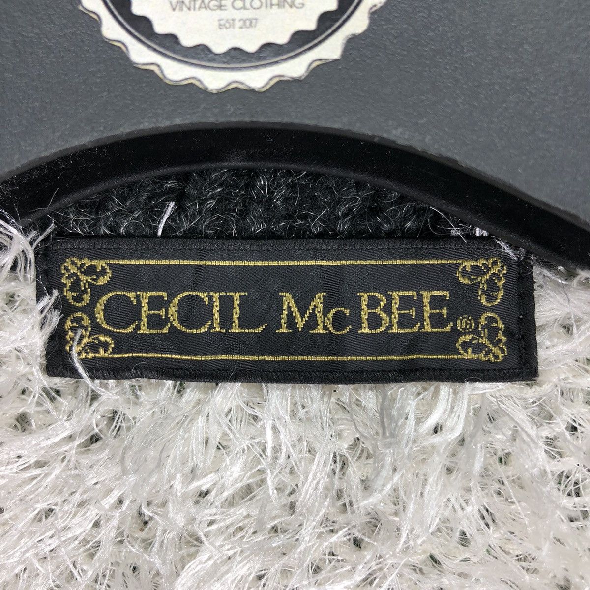 Japanese Brand CECIL McBee Mohair Fur Cardigan Luxury Style For Ladies Size XS / US 0-2 / IT 36-38 - 11 Thumbnail