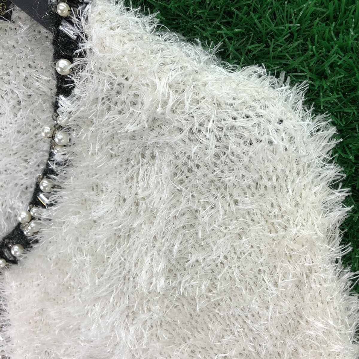 Japanese Brand CECIL McBee Mohair Fur Cardigan Luxury Style For Ladies Size XS / US 0-2 / IT 36-38 - 7 Thumbnail