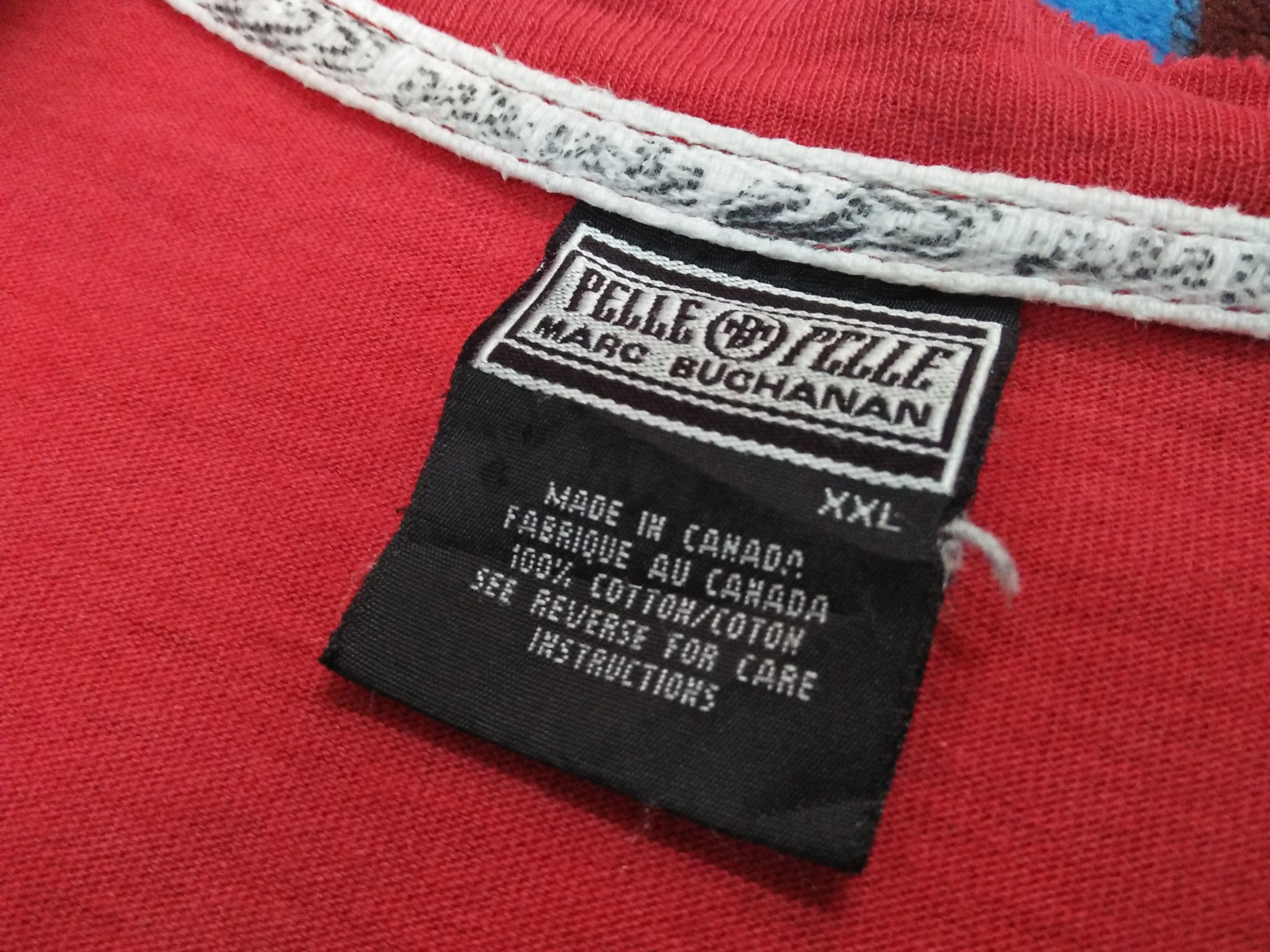 Pelle Pelle × Vintage MARK BUCHANAN Pelle Pelle Vintage Big Graphic Red Tee Size US XXL / EU 58 / 5 - 5 Thumbnail