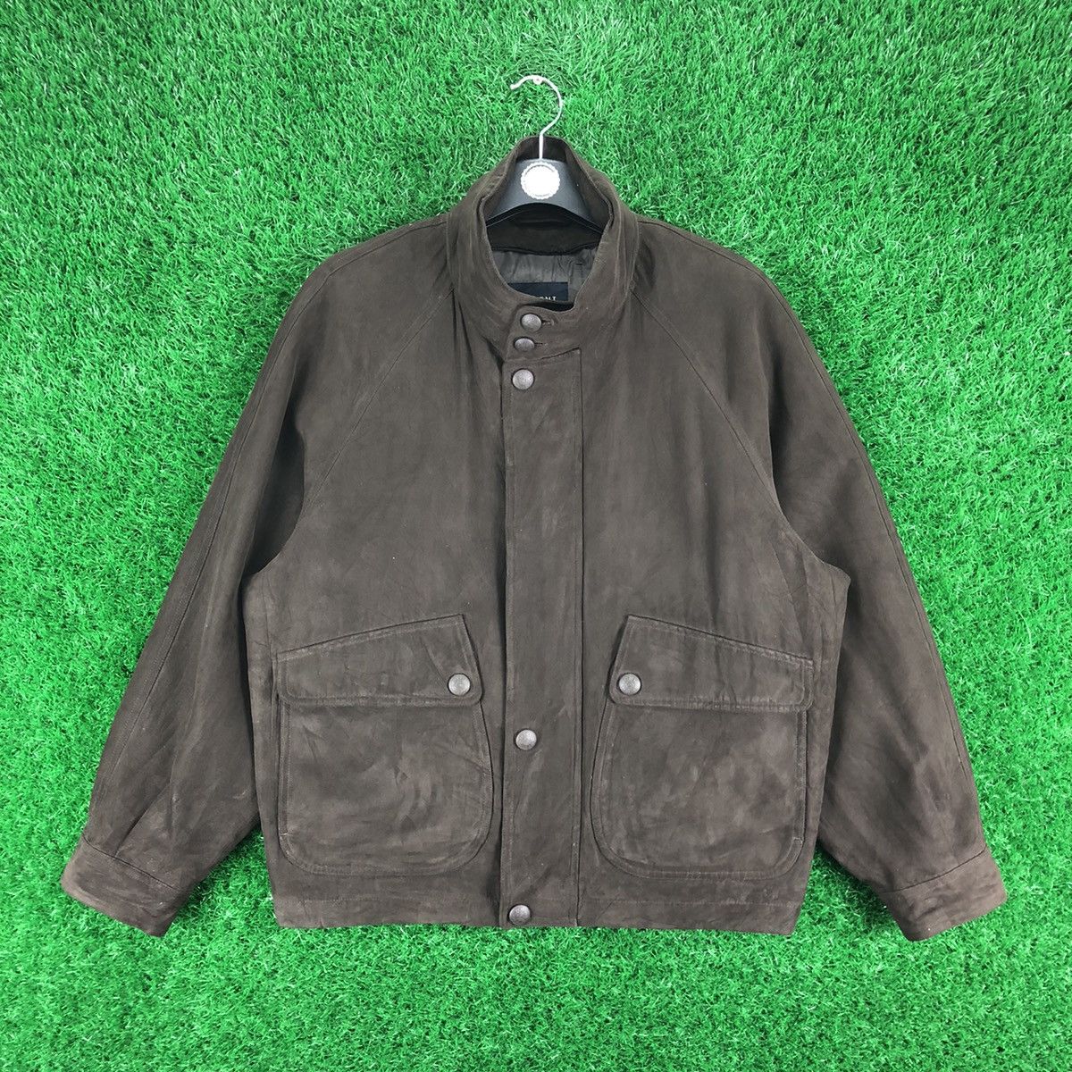 Moleskine Vintage 80's Moleskin Zipper Jacket Casual Worker by Element Size US L / EU 52-54 / 3 - 1 Thumbnail