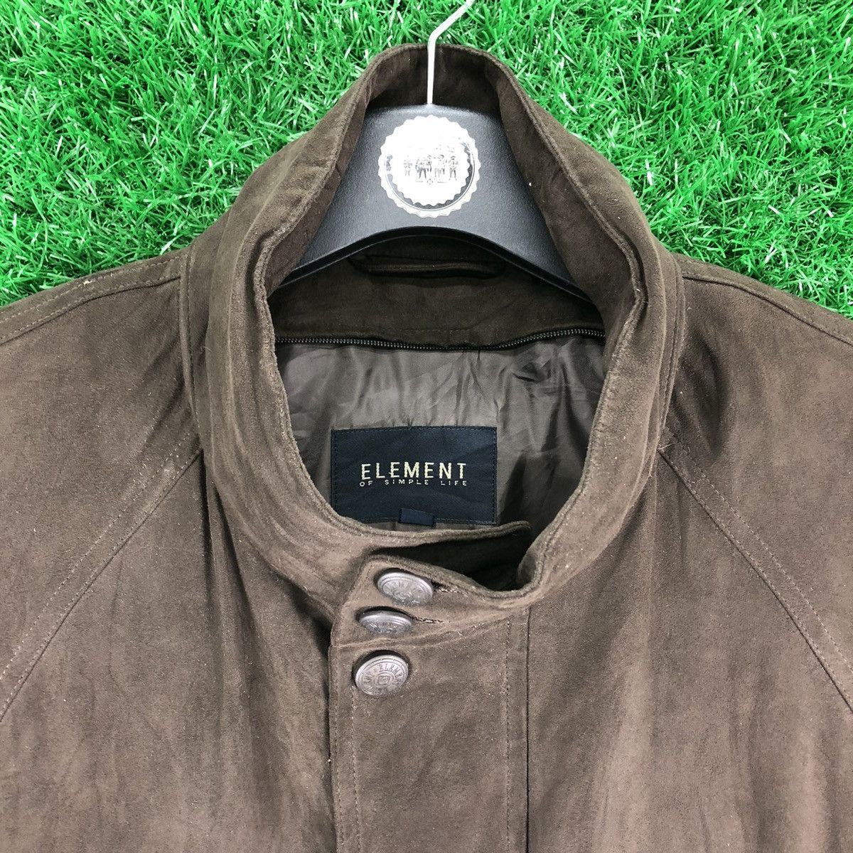 Moleskine Vintage 80's Moleskin Zipper Jacket Casual Worker by Element Size US L / EU 52-54 / 3 - 6 Thumbnail