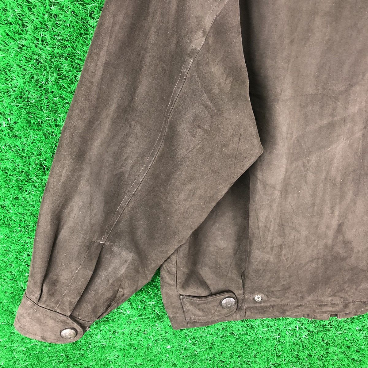 Moleskine Vintage 80's Moleskin Zipper Jacket Casual Worker by Element Size US L / EU 52-54 / 3 - 5 Thumbnail