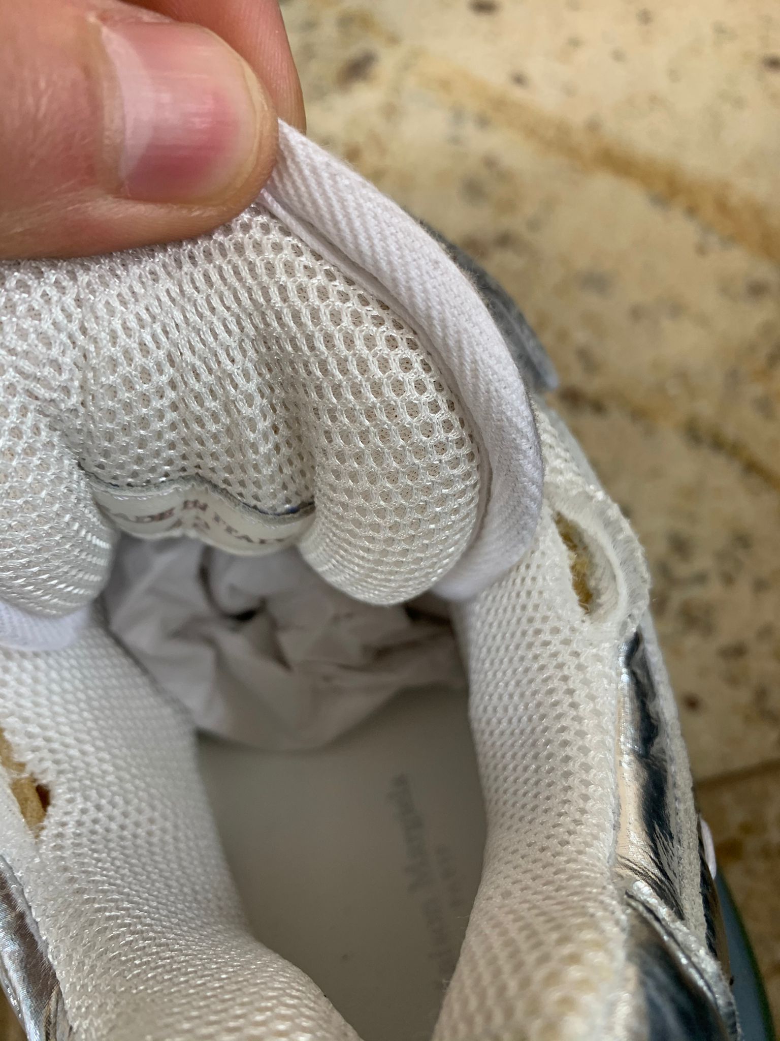 Maison Margiela Hiking Sole Trainer In Silver, Blue Sole Size US 9 / EU 42 - 8 Thumbnail