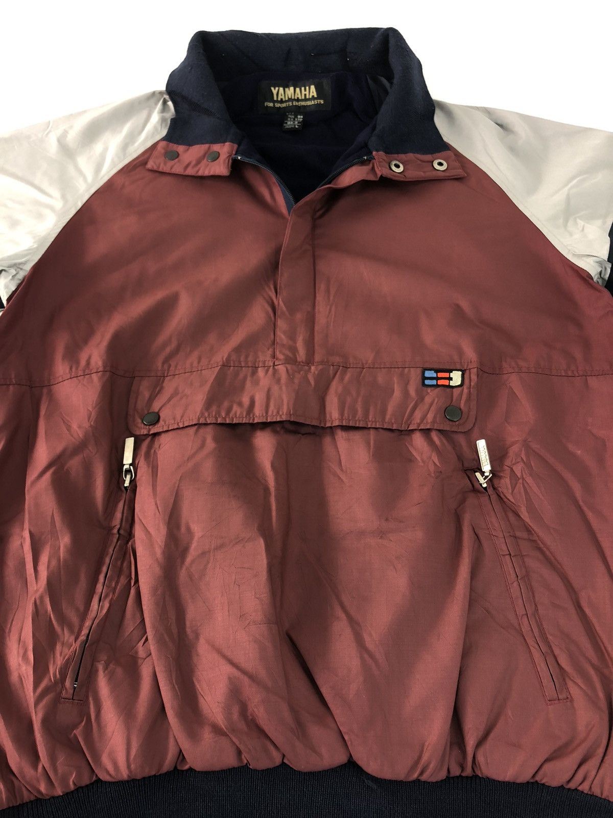 Yamaha 90s Ski Jacket Yamaha Big Front Pocket Half Zip Design Size US L / EU 52-54 / 3 - 3 Thumbnail