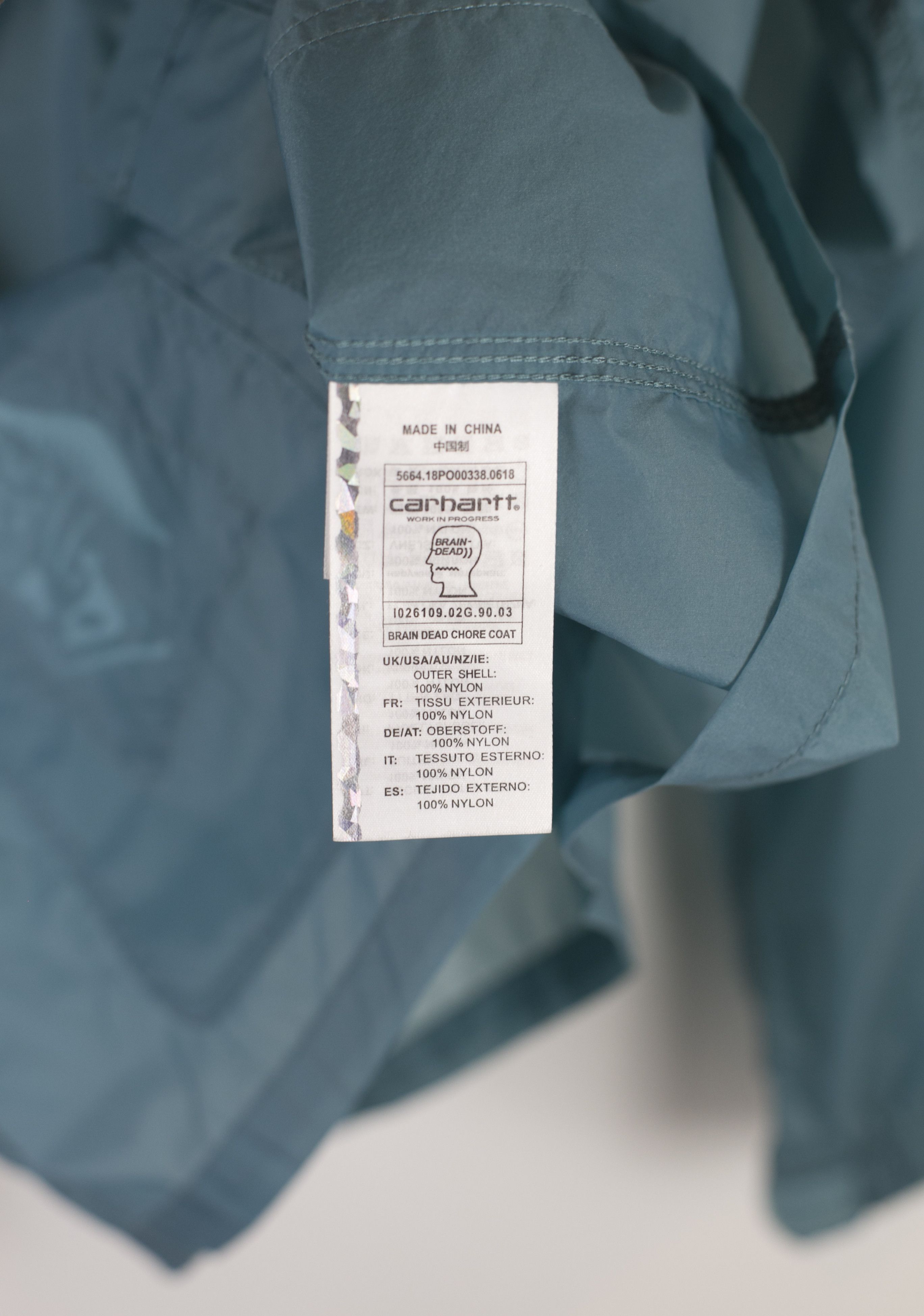 Brain Dead × Carhartt Wip NWT Carhartt WIP x Brain Dead Chore Coat Blue Size L Size US L / EU 52-54 / 3 - 6 Thumbnail