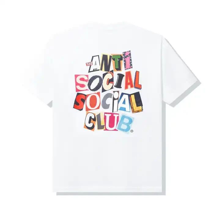 Anti Social Social Club Torn Pages Of Story White Tee ASSC