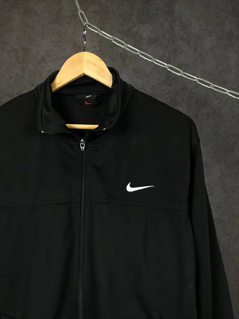 Vintage Nike swoosh streetwear vintage black zip sweatshirt Size US S / EU 44-46 / 1 - 2 Thumbnail