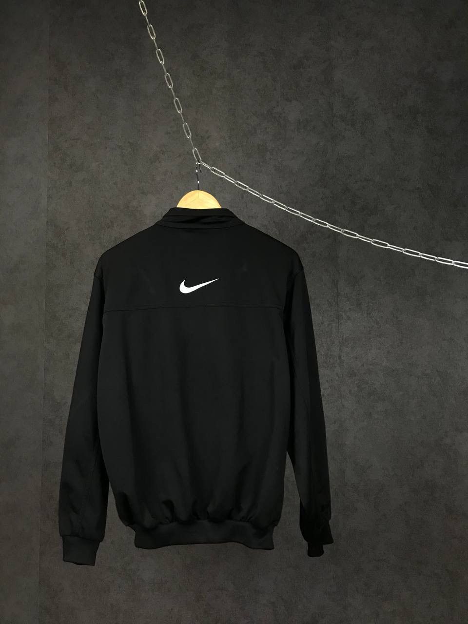 Vintage Nike swoosh streetwear vintage black zip sweatshirt Size US S / EU 44-46 / 1 - 6 Thumbnail