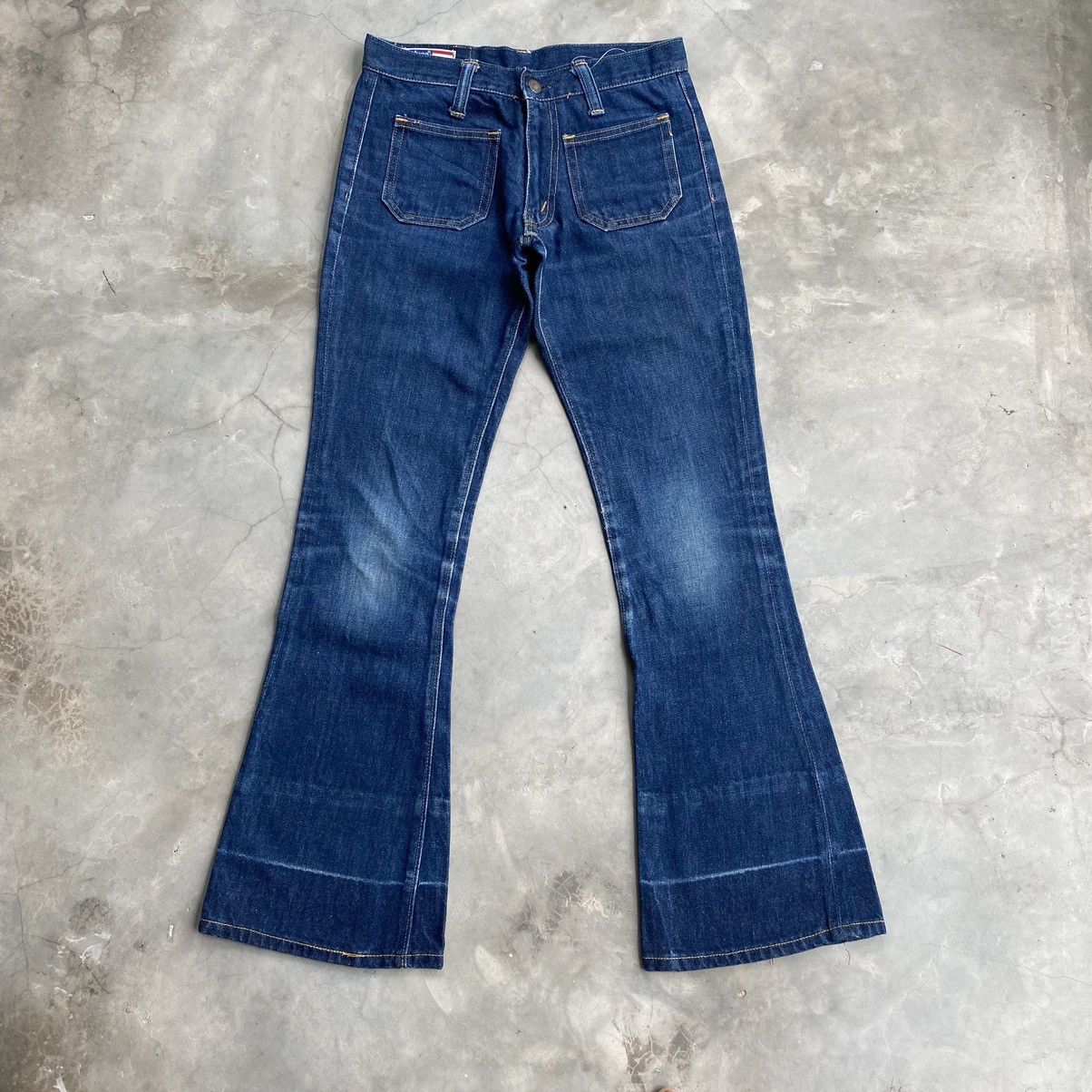 Vintage Vintage 70s Bobson bush pants flare jeans bell bottoms Size 27" / US 4 / IT 40 - 1 Thumbnail