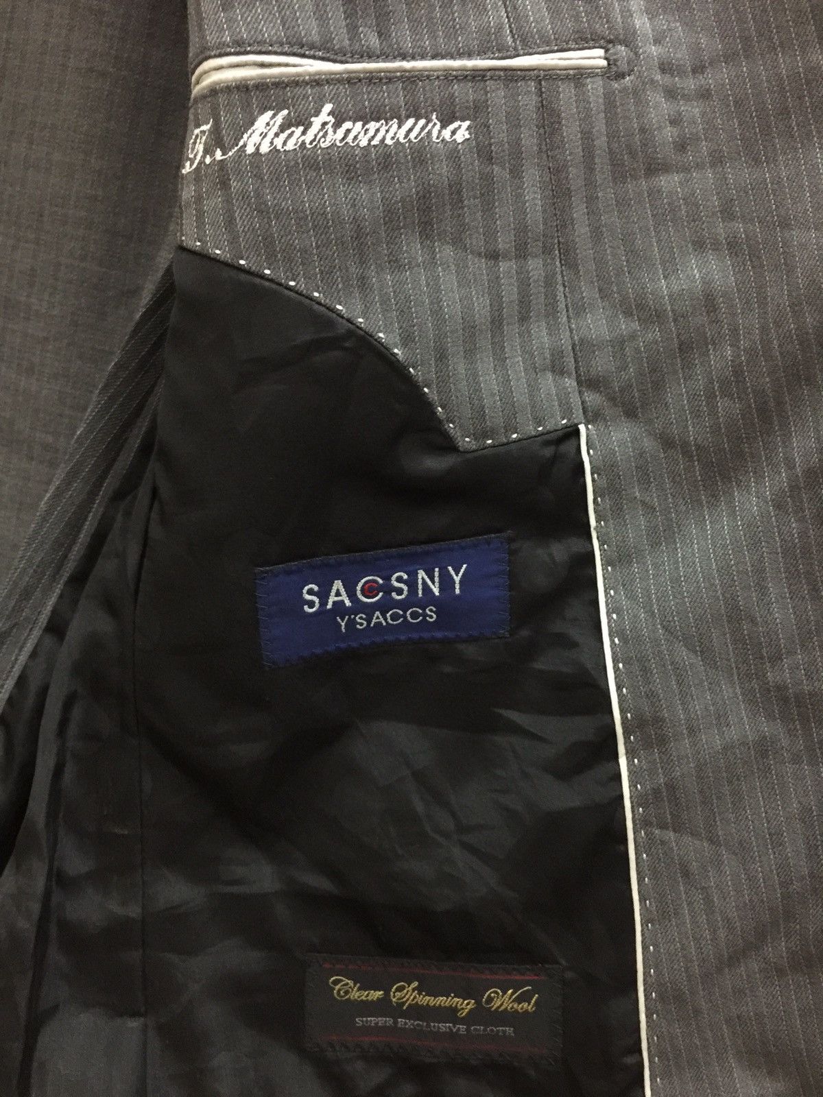 Y's × Yohji Yamamoto Yohji Yamamoto Sacsny Y'saccs Blazer Jacket Size 36S - 5 Thumbnail