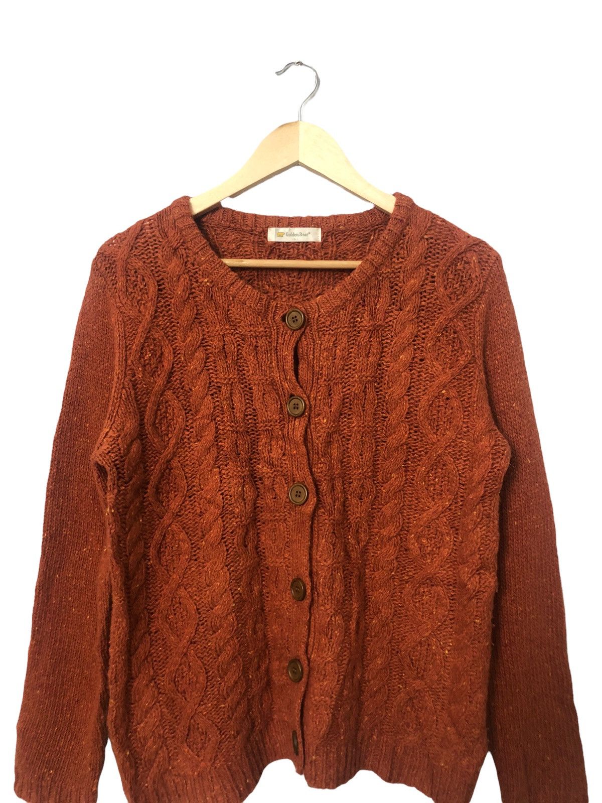 Aran Isles Knitwear Vintage Golden Bear Button Ups Knitwear Cardigan Size US M / EU 48-50 / 2 - 4 Thumbnail