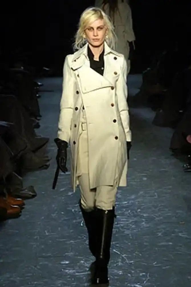 image of Ann Demeulemeester Fw04 Runway Coat in White, Women's (Size Small)