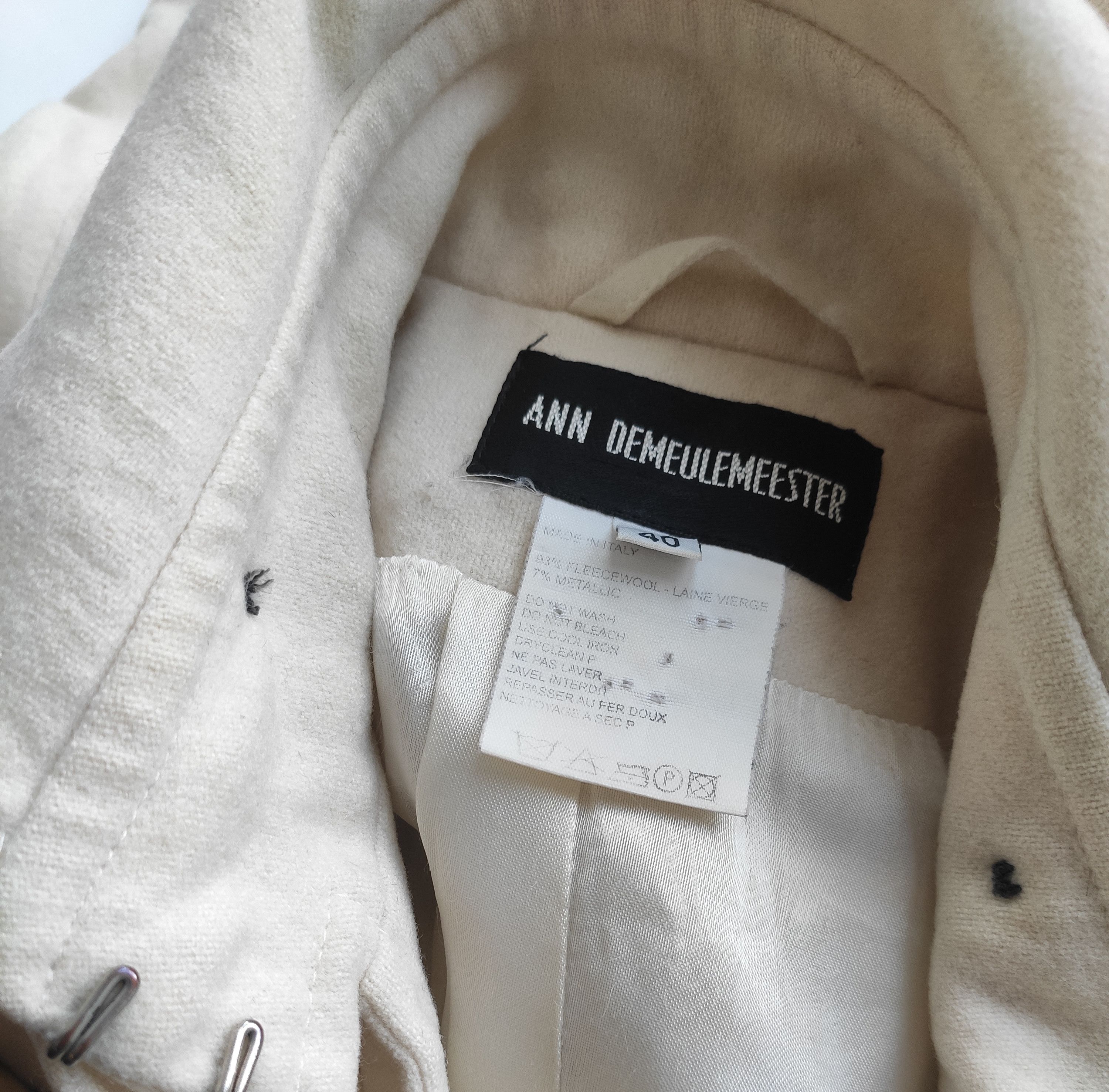 Ann Demeulemeester FW04 Runway coat.Like Dries van Noten or Raf Simons Size S / US 4 / IT 40 - 7 Thumbnail