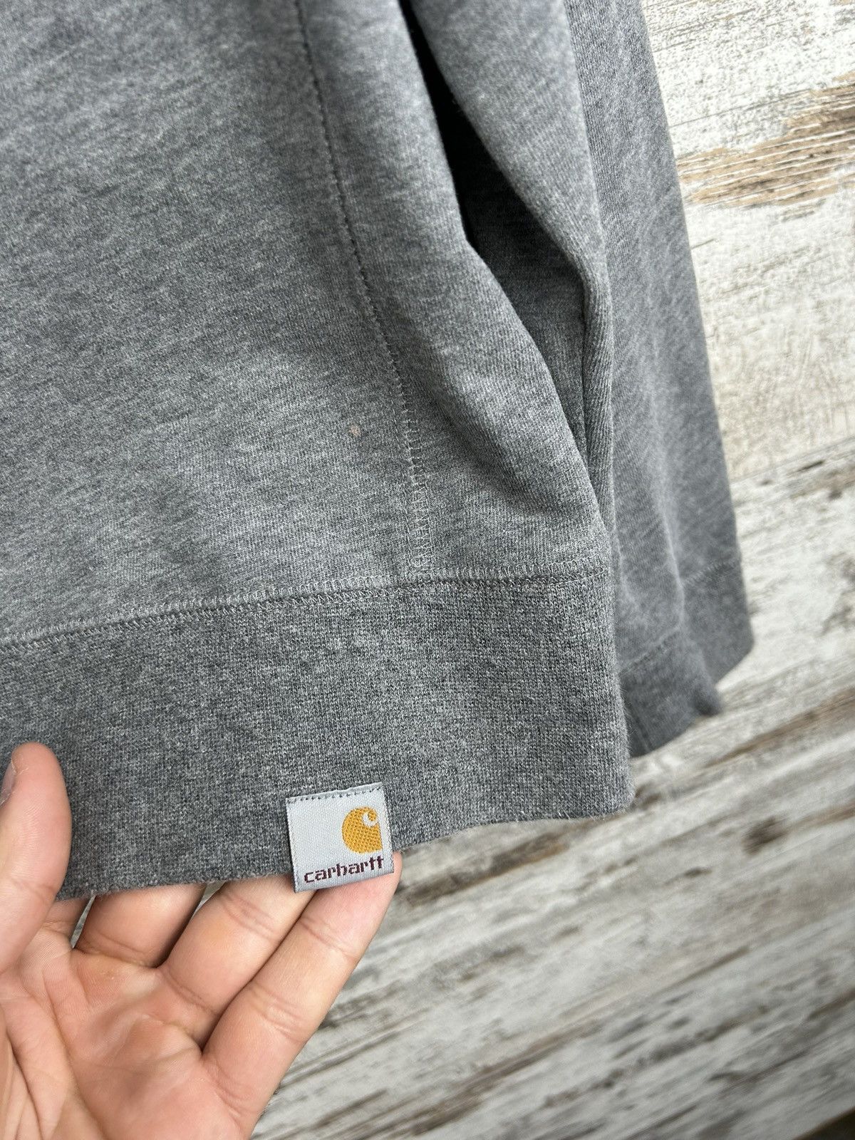 Carhartt × Carhartt Wip × Vintage Mens Vintage Carhartt Wip Sweatshirt Capital Sweat Tee y2k Size US S / EU 44-46 / 1 - 3 Thumbnail