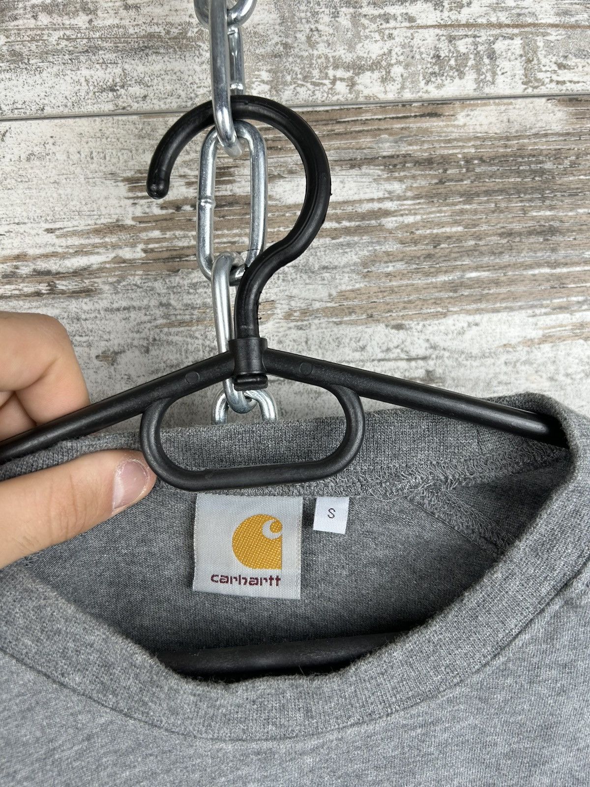 Carhartt × Carhartt Wip × Vintage Mens Vintage Carhartt Wip Sweatshirt Capital Sweat Tee y2k Size US S / EU 44-46 / 1 - 2 Thumbnail