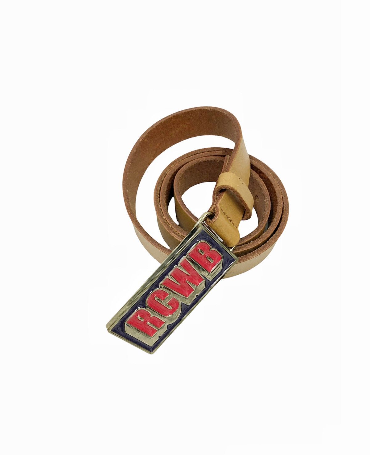 Japanese Brand RODEO CROWNS WEAR Japan leather buckle belt Size ONE SIZE - 2 Thumbnail