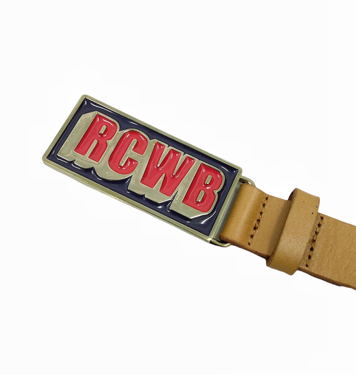 Japanese Brand RODEO CROWNS WEAR Japan leather buckle belt Size ONE SIZE - 4 Thumbnail