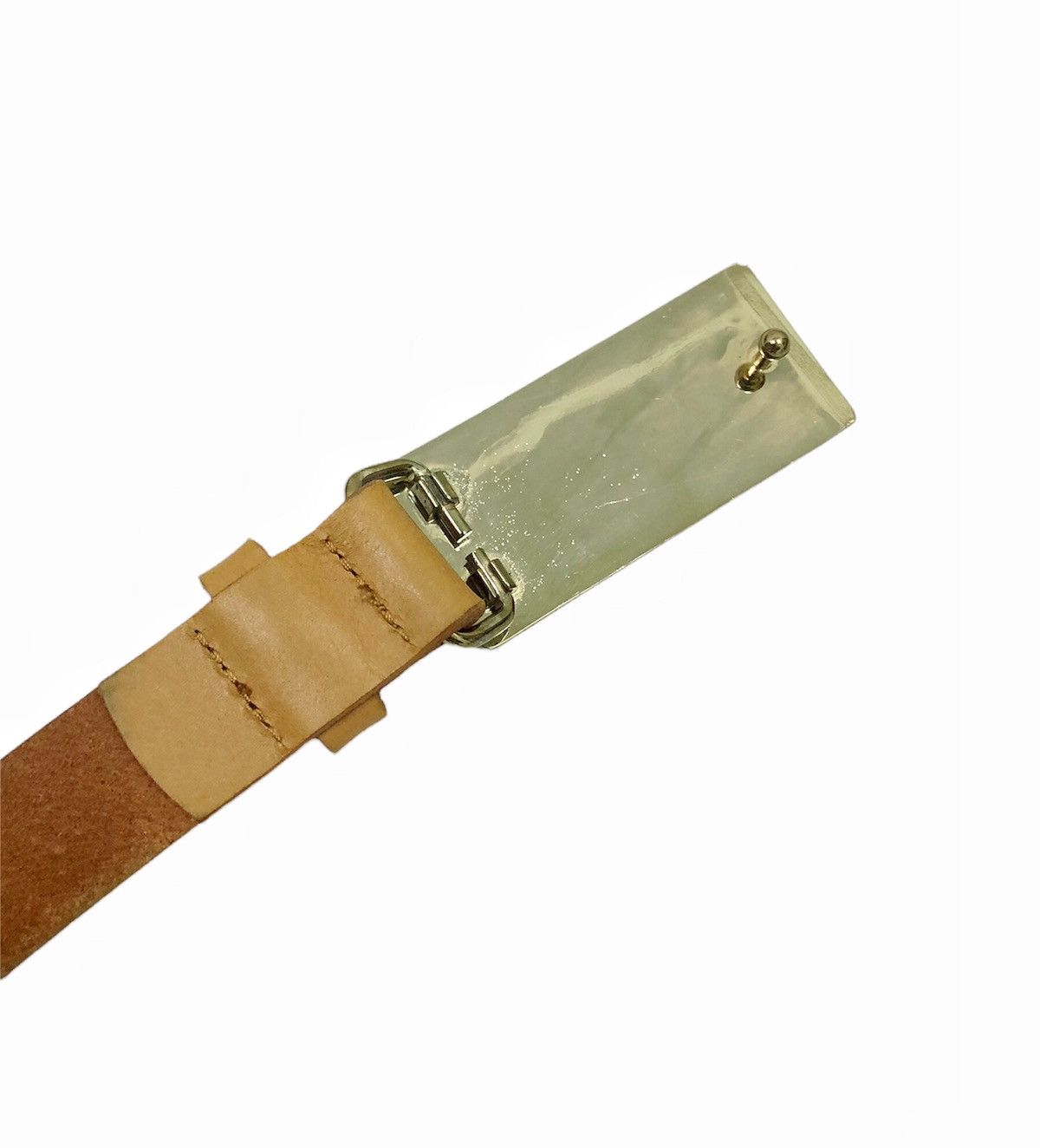 Japanese Brand RODEO CROWNS WEAR Japan leather buckle belt Size ONE SIZE - 3 Thumbnail