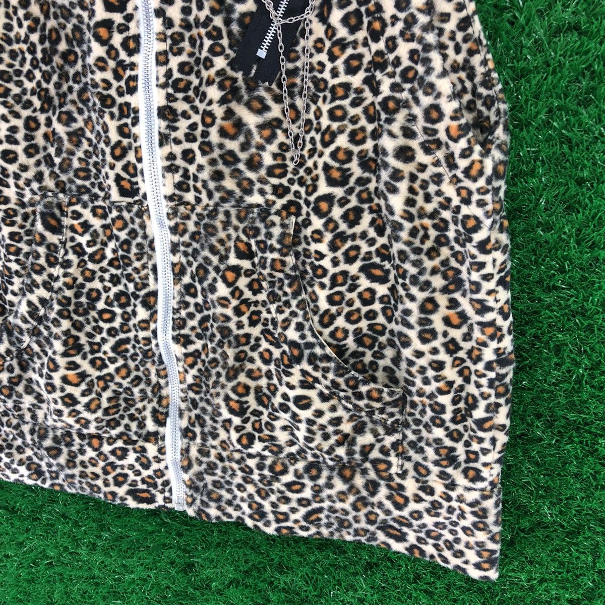 Japanese Brand Vintage Leopard Punk Vest Hoodie Zipper Size M / US 6-8 / IT 42-44 - 3 Thumbnail