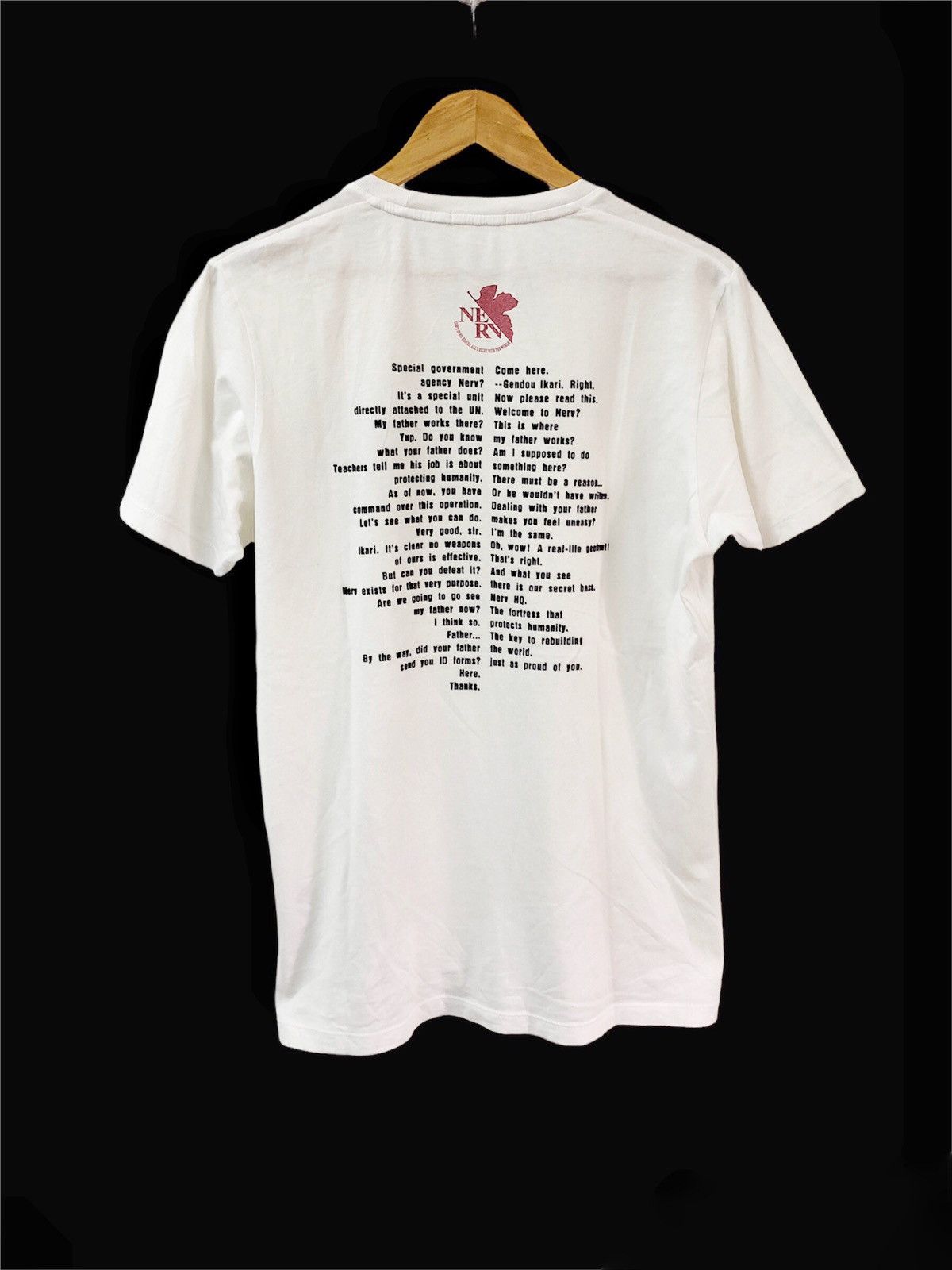 Anime 00s Neon Genesis Evangelion Nerv Quote tee Size US L / EU 52-54 / 3 - 8 Thumbnail