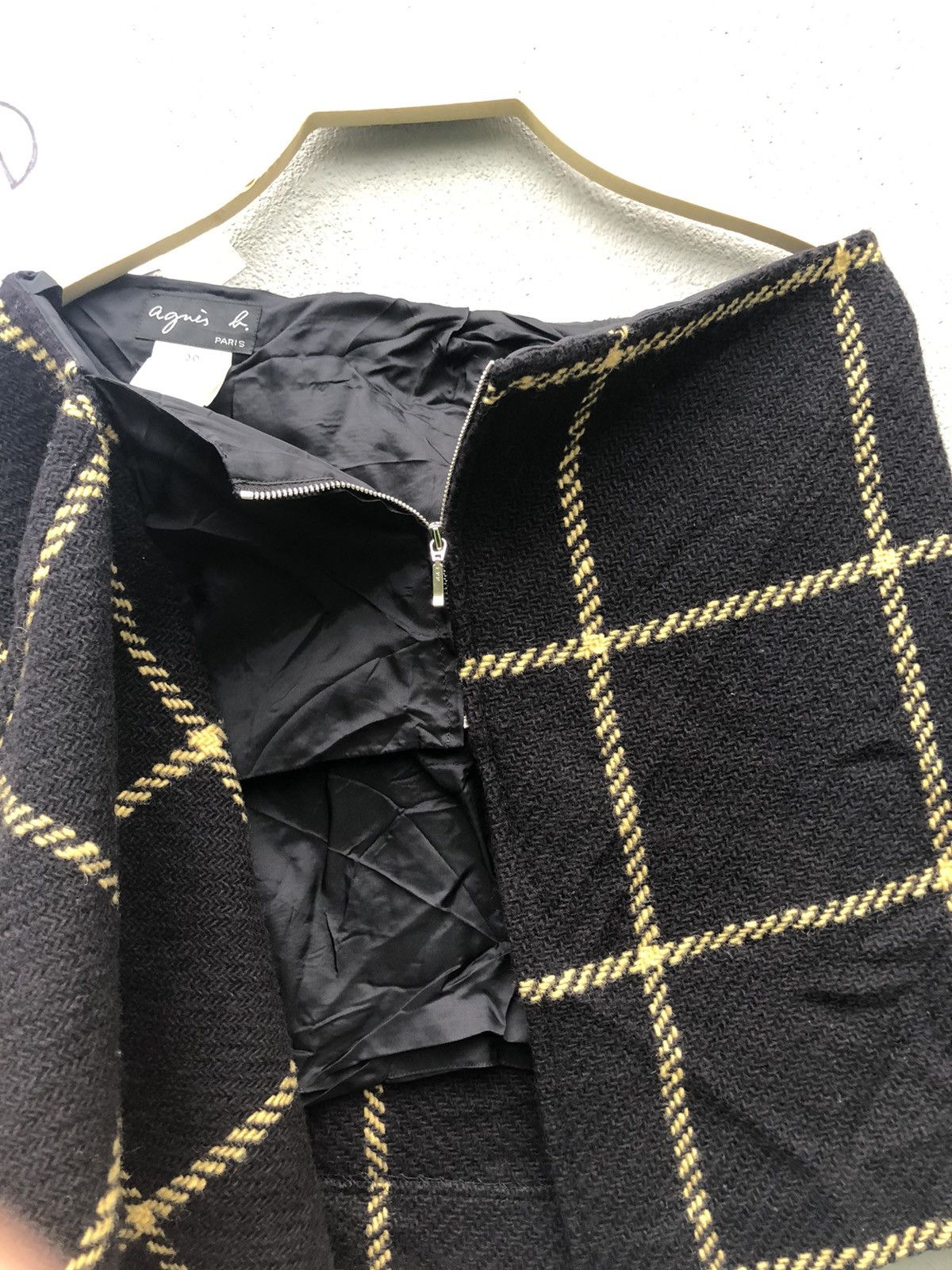 agnes b. Vintage Agnes B Plaid Skirt Size 29" - 6 Thumbnail