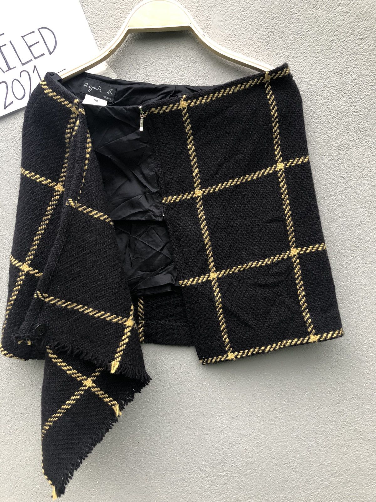 agnes b. Vintage Agnes B Plaid Skirt Size 29" - 5 Thumbnail