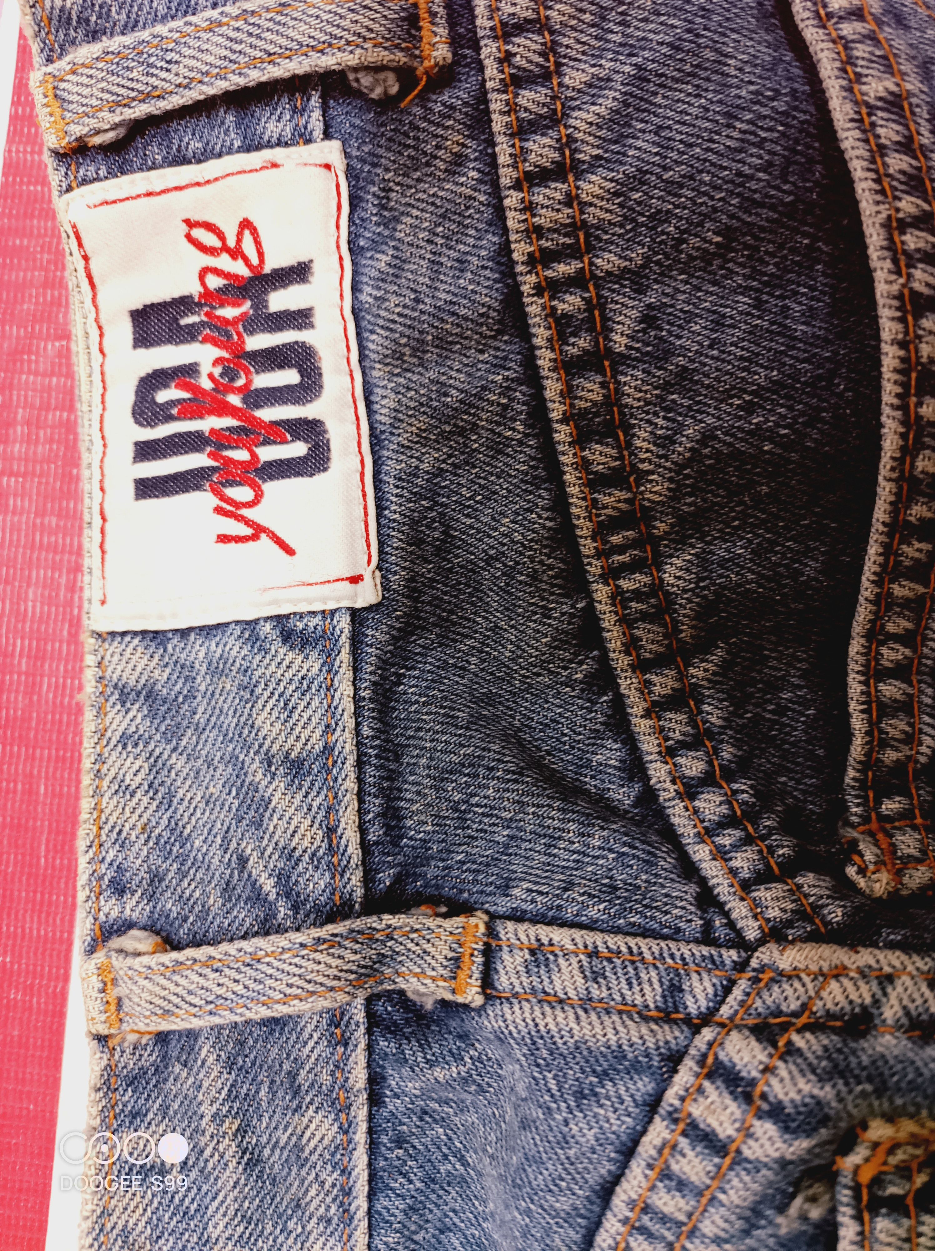 Jean You Young Made in Italy USA Flag Patchwork Denim Jeans Size US 26 / EU 42 - 4 Thumbnail