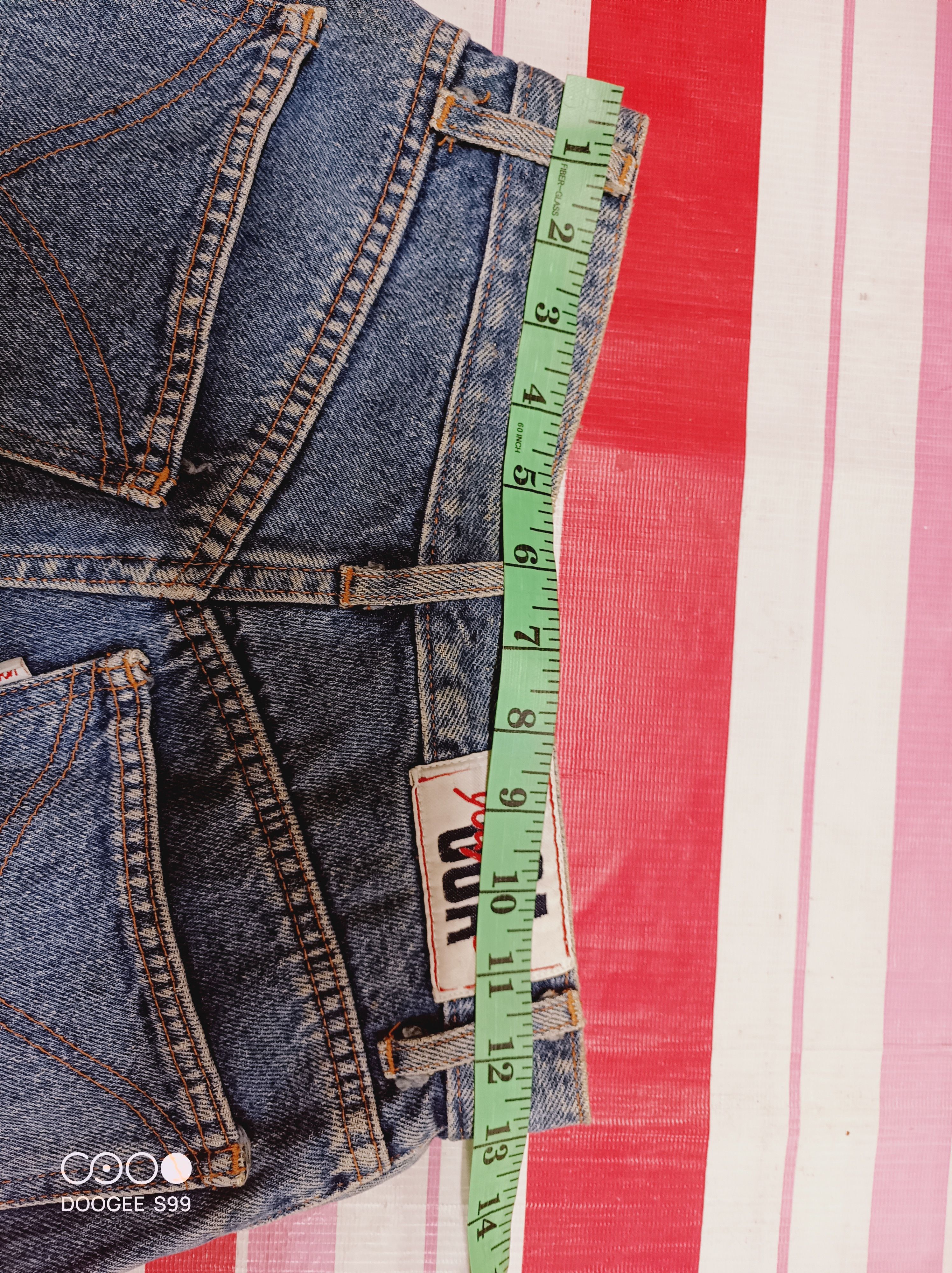 Jean You Young Made in Italy USA Flag Patchwork Denim Jeans Size US 26 / EU 42 - 10 Thumbnail