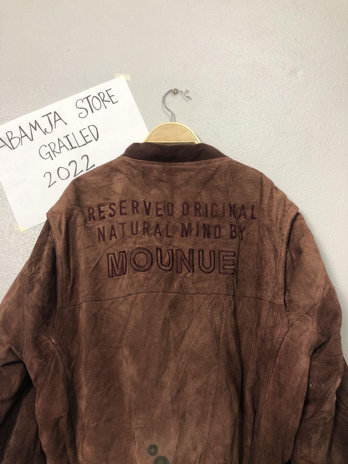 Japanese Brand Vintage Mounue Zipper Ups Spell out Big logo Jacket Size US XL / EU 56 / 4 - 9 Thumbnail