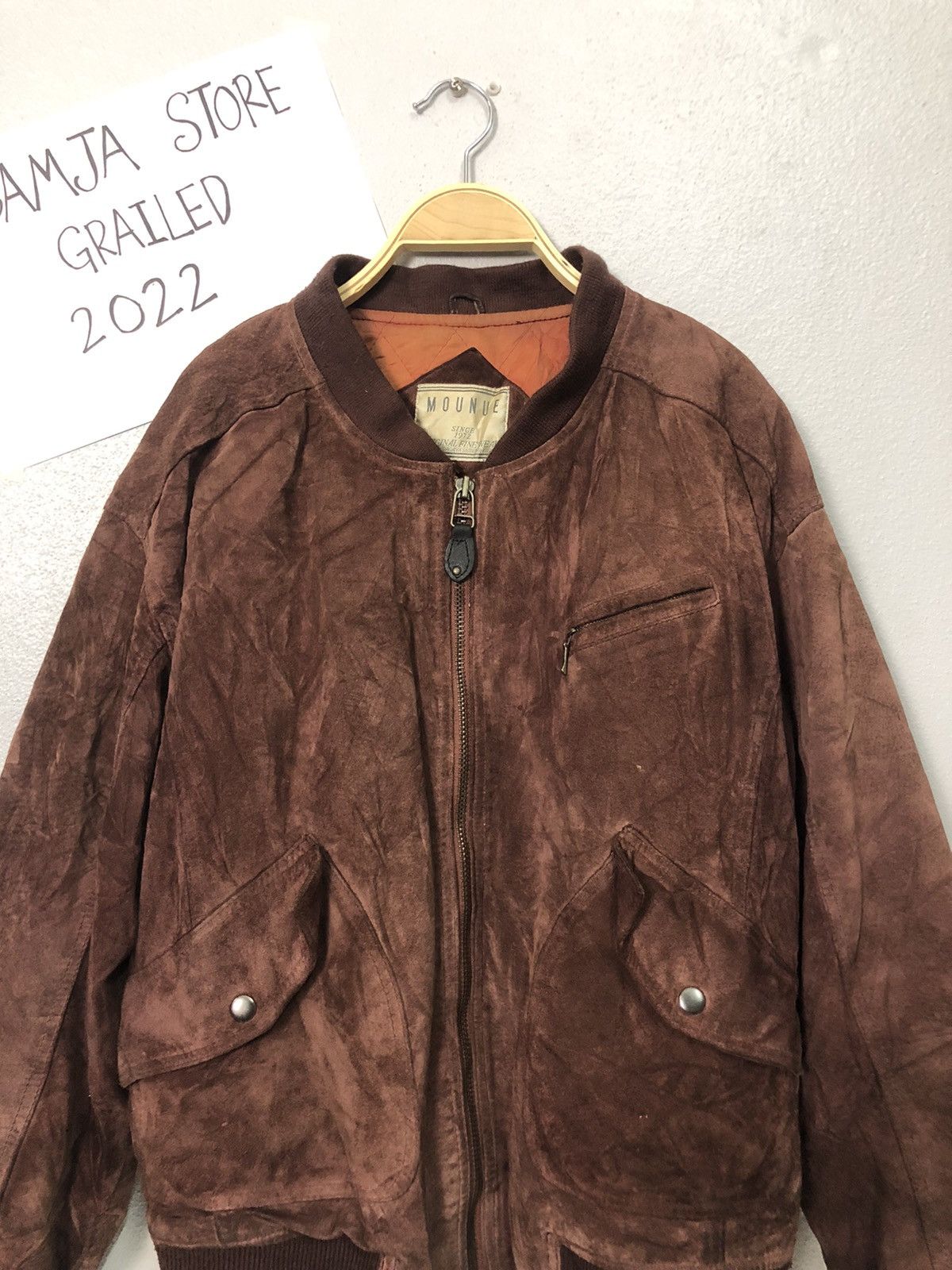 Japanese Brand Vintage Mounue Zipper Ups Spell out Big logo Jacket Size US XL / EU 56 / 4 - 4 Thumbnail