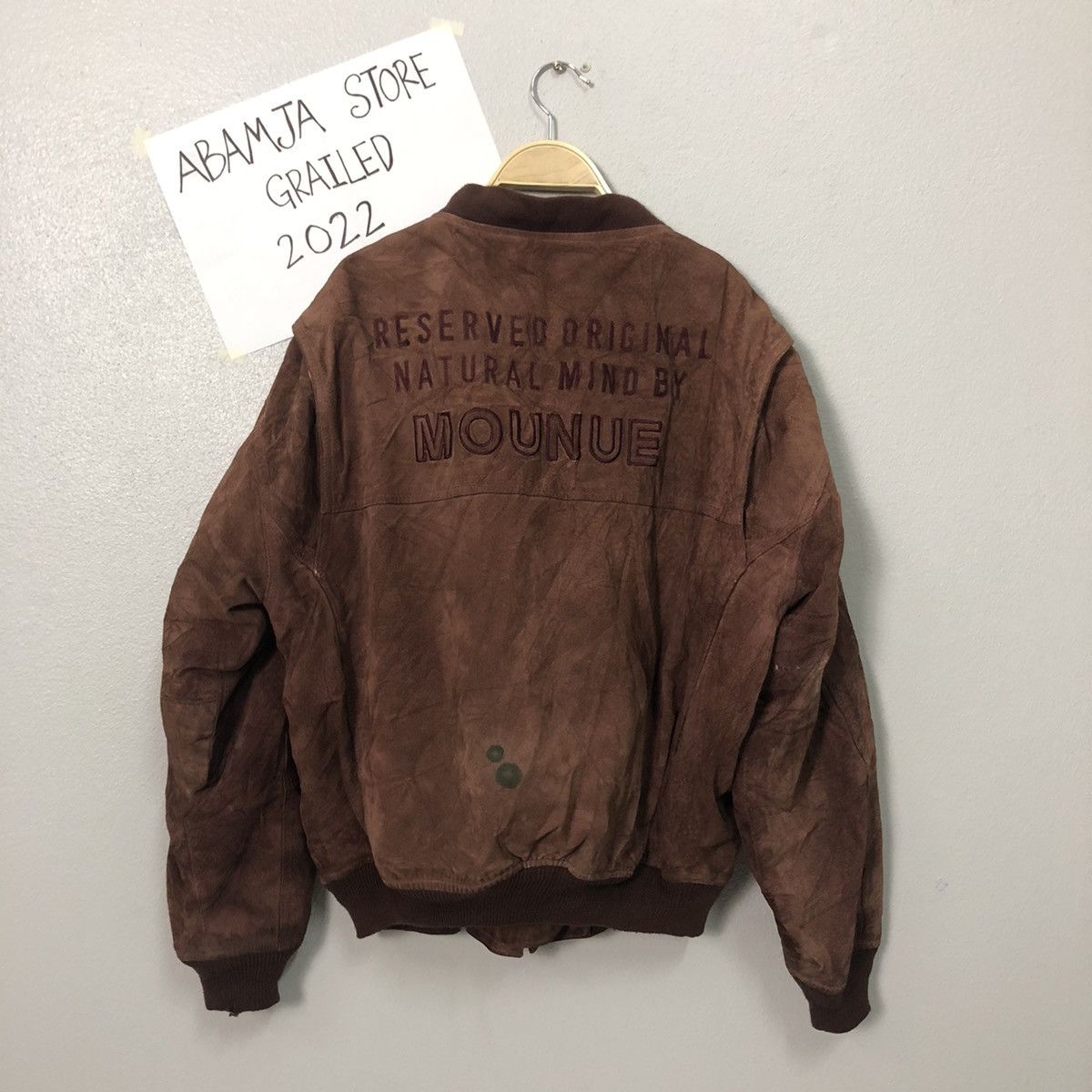 Japanese Brand Vintage Mounue Zipper Ups Spell out Big logo Jacket Size US XL / EU 56 / 4 - 6 Thumbnail