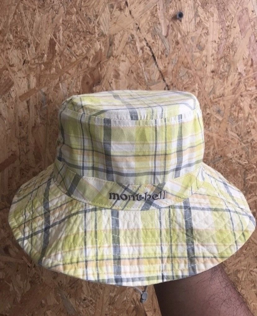 VTG Montbell Outdoor Plaid Pattern Bucket Hat