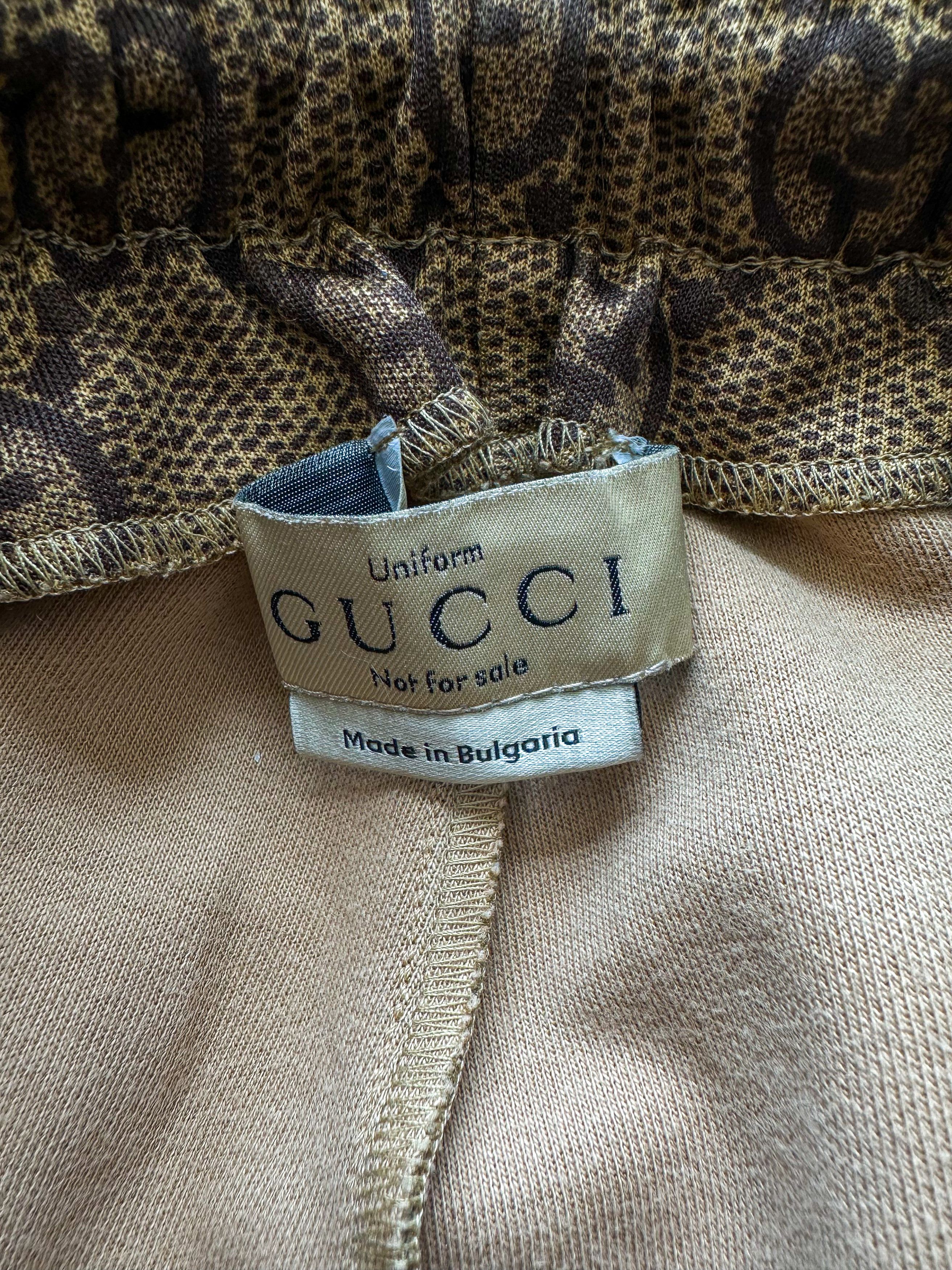Gucci Gucci Tan Monogram Striped Track Pants Size US 30 / EU 46 - 3 Thumbnail