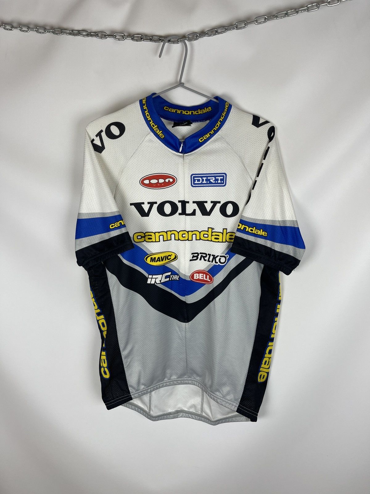 Cannondale made in USA vintage Volvo cycle jersey triathlon